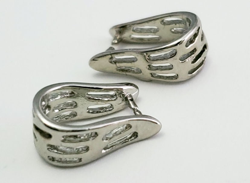 Jewelry Findings - Bails - Antique Silver - Pinch Bails (Qty 5-20) - Lattice - Ships from Green Bay, WI (15-AS)