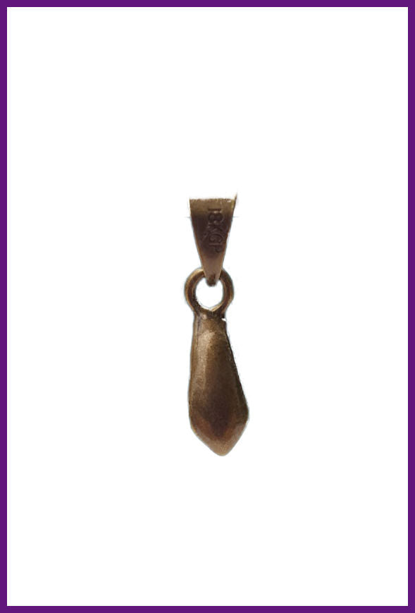 Jewelry Findings - Bails - Antique Bronze Basic Medium Pinch Bail - Qty 5-15 - Ships from Green Bay, WI (16-AB)
