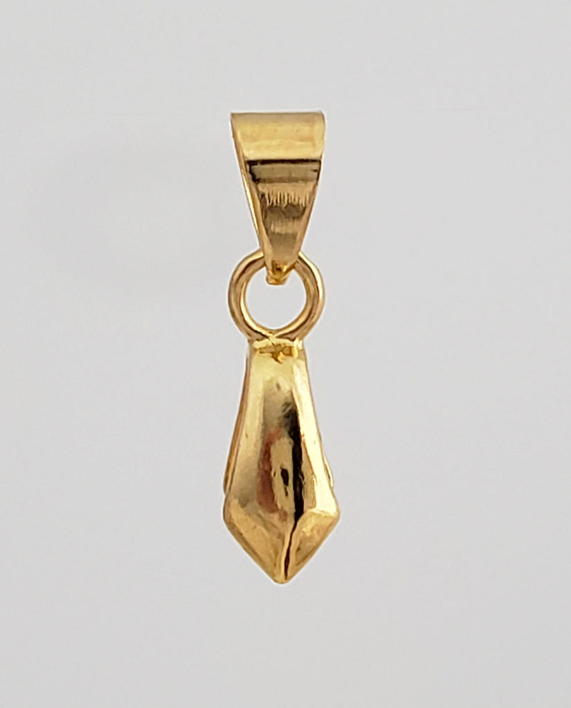 Jewelry Findings - Bails - Gold Color Basic Medium Pinch Bails (Qty 5-15) Ships from Green Bay, WI (16-G)