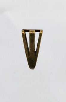 Jewelry Findings - Bails - Antique Bronze Colored Triangle - Large (Qty 5/10) Ships from Green Bay, WI (791-AB)