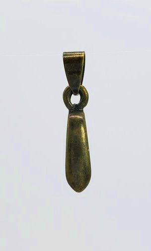 Jewelry Findings - Bails - Antique Bronze Color - Nickel Free (Pkg 5-15) Pinch Bails, Ships from Green Bay, WI (802-AB)