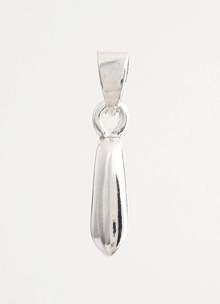 Jewelry Findings - Bails - Bright Silver Nickel Free-Large Basic Pinch Bails (Pkg 5-15) Ships from Green Bay (802-BS)