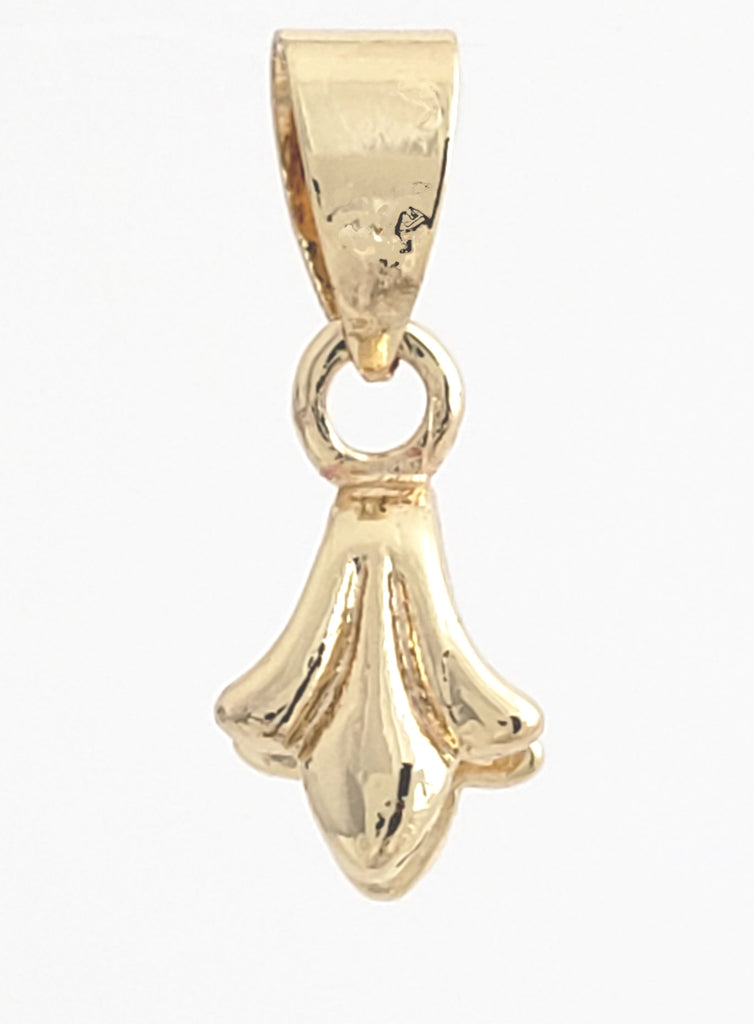 Jewelry Findings - Bails - Light Gold Plated Fleur-des-lis Pinch Bail (Pkg of 5 or 10) Ships from Green Bay, WI (92-LG)
