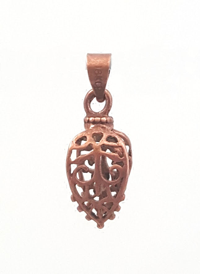 Jewelry Findings - Bails - Copper Color - Large Filigree Pinch Bails (Qty 5-15) Ships from Green Bay, WI (13-C)