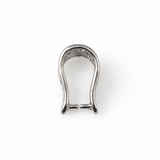 Jewelry Findings - Bails - Antique Silver - Pinch Bails (Qty 5-20)  - Lattice - Ships from Green Bay, WI (15-AS)