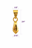 Jewelry Findings - Bails - Gold Color Basic Medium Pinch Bails (Qty 5-15) Ships from Green Bay, WI (16-G)