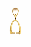 Jewelry Findings - Bails - Gold Color Basic Medium Pinch Bails (Qty 5-15) Ships from Green Bay, WI (16-G)