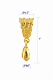 Jewelry Findings - Bails - Gold Hammered Pinch Bail (Pkg of 5-15) Ships from Green Bay, WI (17-G)