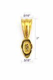 Jewelry Findings - Bails - Gold Colored Fancy Glue On Bail (Pkg 5-15) Ships from Green Bay, WI (185-G)