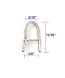 Jewelry Findings - Bails - Antique Silver Color Tri-Swirl (Qty 5-15 per pkg) Pinch Bails,  Ships from Green Bay, WI (301-AS)