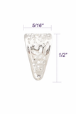 Jewelry Findings - Bails - Bright Silver Pinch Pinch Bail (Qty 5-15) Ships from Green Bay, WI (40-BS)