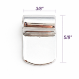 Jewelry Findings - Bails - Bright Silver Tube Glue On Bails (Pkg of 5 or 10) Ships from Green Bay, WI (519-BS)