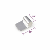 Jewelry Findings - Bails - Bright Silver Tube Glue On Bails (Pkg of 5 or 10) Ships from Green Bay, WI (519-BS)