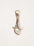 Jewelry Findings - Bails - Antique Silver Large Curvy Pinch Bails (Qty 5-15 per pkg) Ships from Green Bay, WI (677-AS)