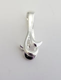 Jewelry Findings - Bails - Bright Silver Large Curvy Pinch Bails (Pkg 5-15) Ships from Green Bay, WI (677-BS)