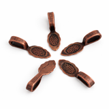 Jewelry Findings - Bails - Copper Color (Pkg 10-40) Large Glue on Bail -Alloy- Ships from Green Bay, WI (728-C)
