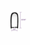 Jewelry Findings - Bails - Gunmetal Colored Triangle - Pinch Bails - Large (Pkg 5-15) Ships from Green Bay, WI (791-GM)