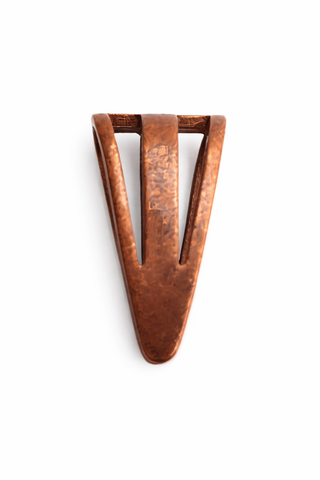 Jewelry Findings - Bails - Copper Colored Triangle - Pinch Bails - Large (Pkg 5-15) Ships from Green Bay, WI (791-C)