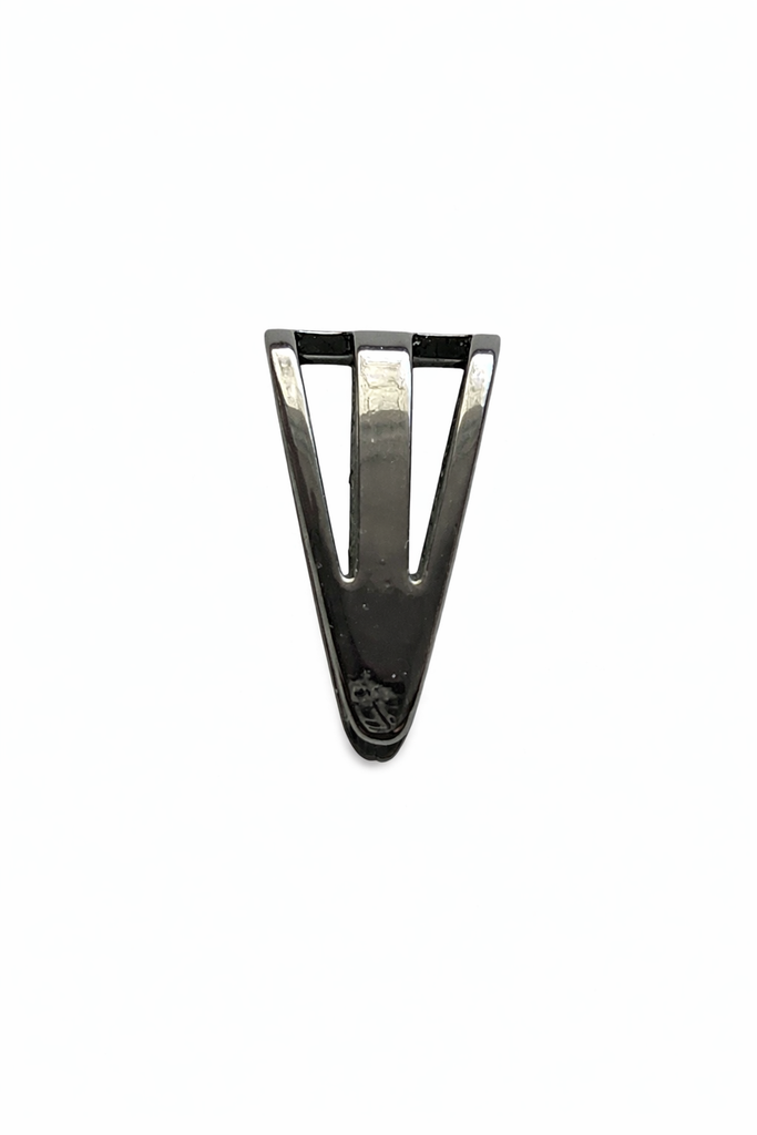 Jewelry Findings - Bails - Gunmetal Colored Triangle - Pinch Bails - Large (Pkg 5-15) Ships from Green Bay, WI (791-GM)