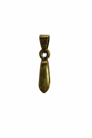 Jewelry Findings - Bails - Antique Bronze Color - Nickel Free (Pkg 5-15) Pinch Bails, Ships from Green Bay, WI (802-AB)
