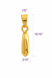 Jewelry Findings - Bails - Gold Color - Large Basic Pinch Bails (Pkg 5-15) Ships from Green Bay, WI (802-G)
