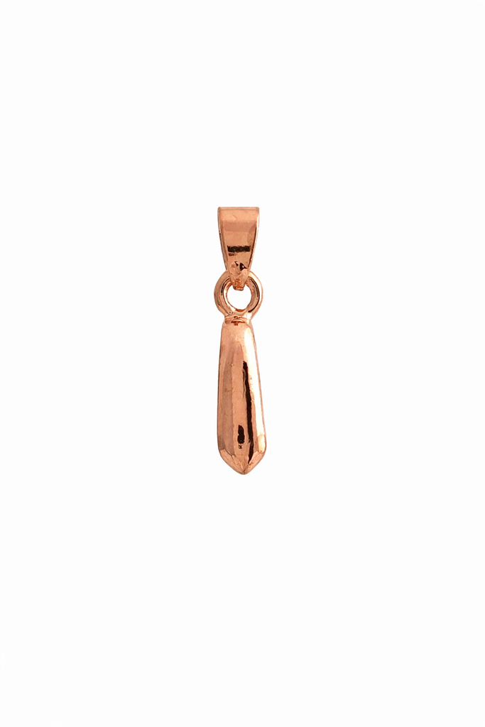 Jewelry Findings - Bails - Rose Gold Color - Large Basic Pinch Bails (Pkg 5-15) Ships from Green Bay, WI (802-RG)