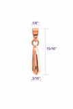 Jewelry Findings - Bails - Rose Gold Color - Large Basic Pinch Bails (Pkg 5-15) Ships from Green Bay, WI (802-RG)