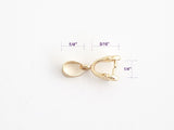 Jewelry Findings - Bails - Light Gold Plated Fleur-des-lis Pinch Bail (Pkg of 5 or 10) Ships from Green Bay, WI (92-LG)