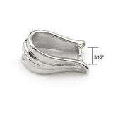 Jewelry Findings - Bails - Antique Silver Colored Pinch Bail (Qty 5-15 per pkg) Ships from Green Bay, WI (550-AS)