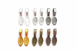 Jewelry Findings - Bails - Mixed Colors (Pkg of 12 or 60) Large Pendant Glue On Bails - Alloy - Ships from Green Bay, WI (728-M)