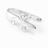 Jewelry Findings - Bails - Bright Silver Color, (Pkg 5-15)  Pinch Bails, Ships from Green Bay, WI (301-BS)