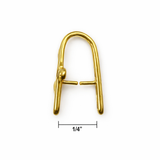 Jewelry Findings - Bails - Gold Color Tri-Swirl Pinch Bails (Pkg 5-15) Ships from Green Bay, WI (301-G)