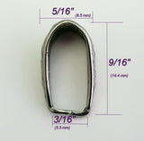 Jewelry Findings - Bails - Stainless Steel Pinch Bail - Carved Design - Antique Silver - Ships Free from USA (111-STS)