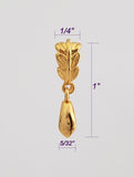 Jewelry Findings - Bails - Gold Decorative Pinch Bail (Pkg of 5 or 10) Ships from Green Bay, WI (11-G)