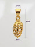 Jewelry Findings - Bails - Gold Color, Large Filigree Pinch Bails (Qty 5-15) Ships Free from USA (13-G)