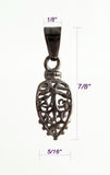 Jewelry Findings - Bails - Gunmetal, Large Filigree (5-15) Pinch Bails, Ships Free from USA (13-GM)