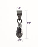 Jewelry Findings - Bails - Gunmetal Color Basic Medium Pinch Bail (Qty 5-15) Ships from Green Bay, WI (16-GM)