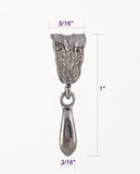 Jewelry Findings - Bails - Gunmetal Colored Hammered Pinch Bail (Pkg 5-15) Ships from Green Bay, WI (17-GM)