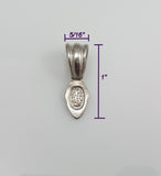 Jewelry Findings - Bails - Antique Silver Fancy Glue On Bail (Pkg 5-15) Ships from Green Bay, WI (185-AS)