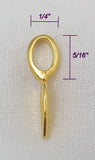 Jewelry Findings - Bails - Gold Color (Pkg 10-30) Medium Glue On Bails - Alloy - Ships Free from USA (348-G)