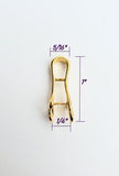 Jewelry Findings - Bails - Gold Colored Large Curvy Pinch Bails (Qty 5-15 per pkg) Ships from Green Bay, WI (677-G)