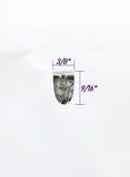 Jewelry Findings - Bails - Antique Silver Pinch Bails Large Shield w/ Stripes (Pkg 5-15) Ships from Green Bay, WI (678-AS)