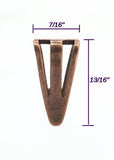 Jewelry Findings - Bails - Copper Colored Triangle - Pinch Bails - Large (Pkg 5-15) Ships from USA (791-C)