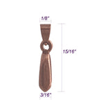 Jewelry Findings - Bails - Copper Color - Large Basic Pinch Bails (Pkg 5-15) Ships from Green Bay, WI (802-C)