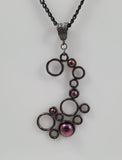 Bubble Pendant Setting in Gunmetal, Free Shipping from WI, USA