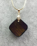 Dichroic Glass Pendant Handcrafted & Ships from WI, USA Chain Included